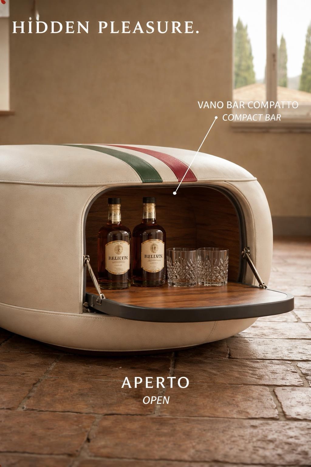 SELLONE — Hidden Pleasure · vano bar compatto