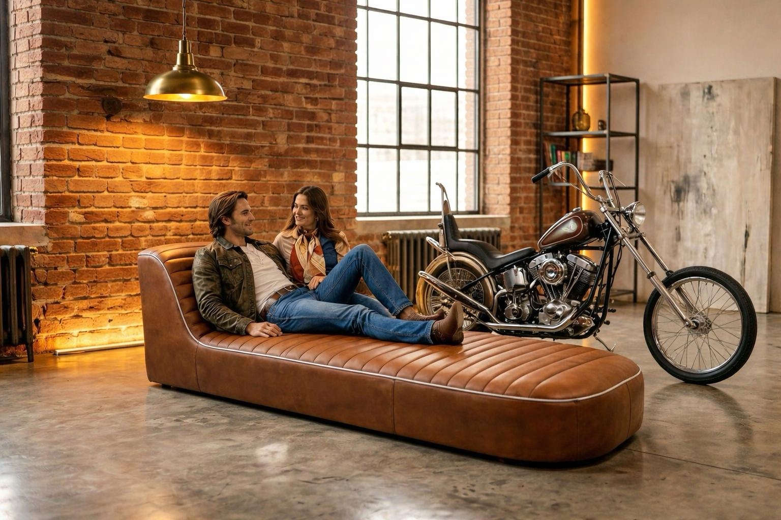SELLONE — Aurea Chopper '70 in loft industriale