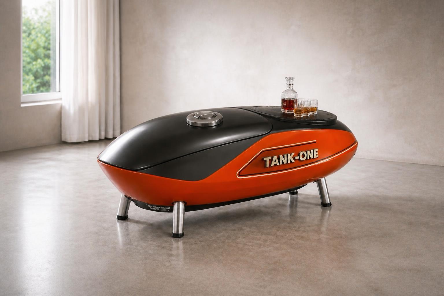 TANKONE &mdash; Cinabro arancio-nero, chiuso
