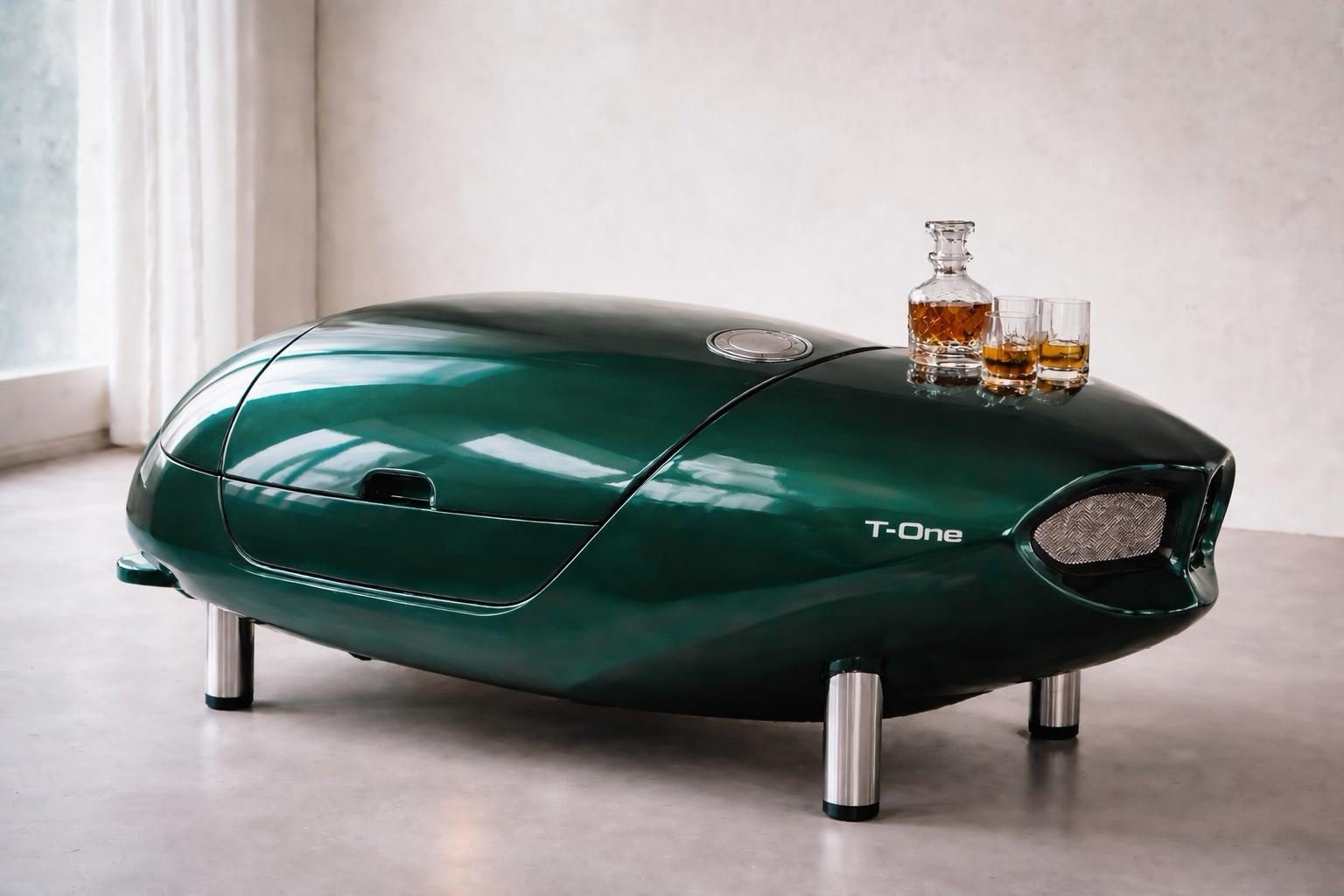 TANKONE &mdash; versione discreta senza lettering, Imola verde, studio